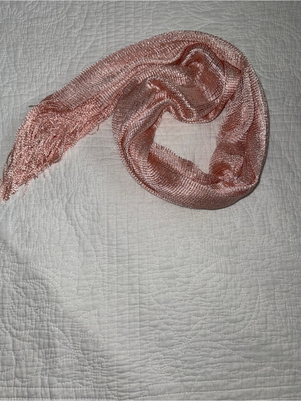 Lightweight Shimmery Pink/blush Women's Scarf 62.99"x 17.72"